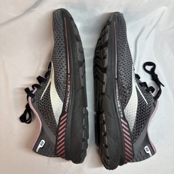 Brooks Adrenaline GTS 22 Women's‎ Size 9.5 Running Shoes Pearl Black Pink - Picture 10 of 12